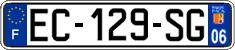 French license plate, SIV (ordinary)