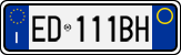 License plate of Italy, Cars (1994 year series)