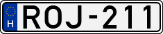 license plates of Hungary, Cars (1990)