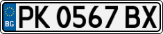 License plate of Bulgaria, Cars
