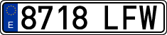 License plates of Spain, Ordinary (2000)