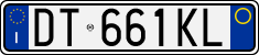 License plate of Italy, Cars (1994 year series)