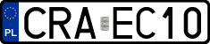 License plates of Poland, Regular car plates