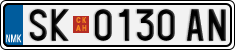 License plate of North Macedonia, Regular plates (2012)
