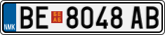 License plate of North Macedonia, Regular plates (2012)