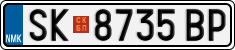 License plate of North Macedonia, Regular plates (2012)