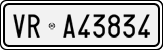 License plate of Italy, Cars (1927 year series)