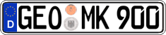 German license plate, Regular plates