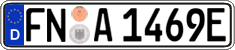 German license plate, Electric vehicles