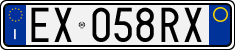 License plate of Italy, Cars (1994 year series)