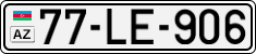 License plate of Azerbaijan, Cars