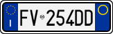 License plate of Italy, Cars (1994 year series)