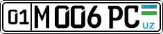 License plate of Uzbekistan, Private owners