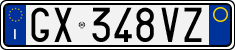 License plate of Italy, Cars (1994 year series)