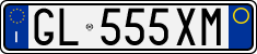 License plate of Italy, Cars (1994 year series)