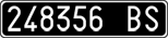 License plate of Italy, Cars (1927 year series)