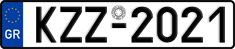 License plate of Greece, Cars