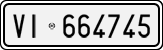 License plate of Italy, Cars (1927 year series)