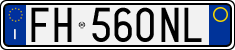 License plate of Italy, Cars (1994 year series)
