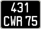 French license plate, FNI