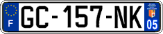 French license plate, SIV (ordinary)