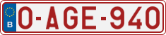 License plate of Belgium, Regular plates (2010)