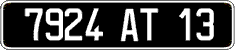 French license plate, FNI