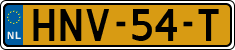 License plate of the Netherlands, Cars