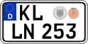 German license plate, Regular plates
