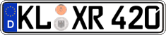 German license plate, Regular plates