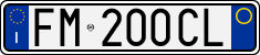 License plate of Italy, Cars (1994 year series)