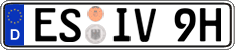 German license plate, Plates for oldtimers (type 