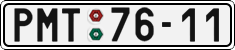 License plate of the Czech Republic, Cars (1960)