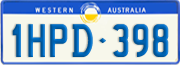 Western Australia, Regular plates