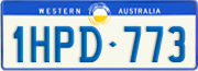 Western Australia, Regular plates
