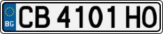 License plate of Bulgaria, Cars
