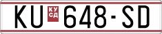 License plate of North Macedonia, Regular plates (1993)