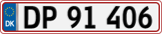 License plate of Denmark, Regular plates