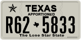 Texas, Apportioned vehicles (2012) (A12-3456)