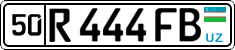 License plate of Uzbekistan, Private owners
