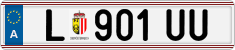 License plate of Austria, Regular plates