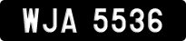 License plate of Malaysia, A(BC) 1(234)
