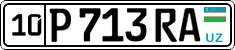 License plate of Uzbekistan, Private owners