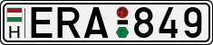 license plates of Hungary, Cars (1990)