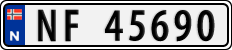 License plate of Norway, Cars