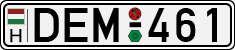 license plates of Hungary, Cars (1990)