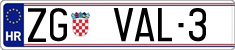 License plate of Croatia, Vanity Plates