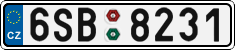 License plate of the Czech Republic, Cars (2001)
