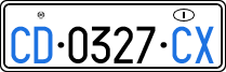 License plate of Italy, Diplomatic