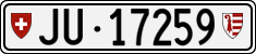 License plate of Switzerland, Cars